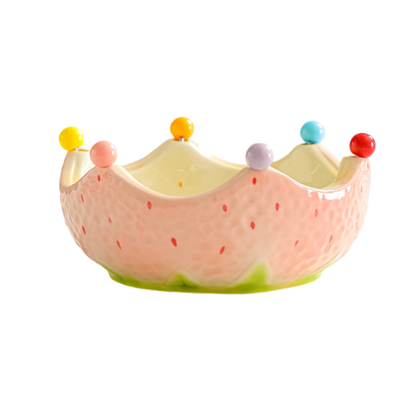 Laxrue“Creative ceramic watermelon-shaped plate