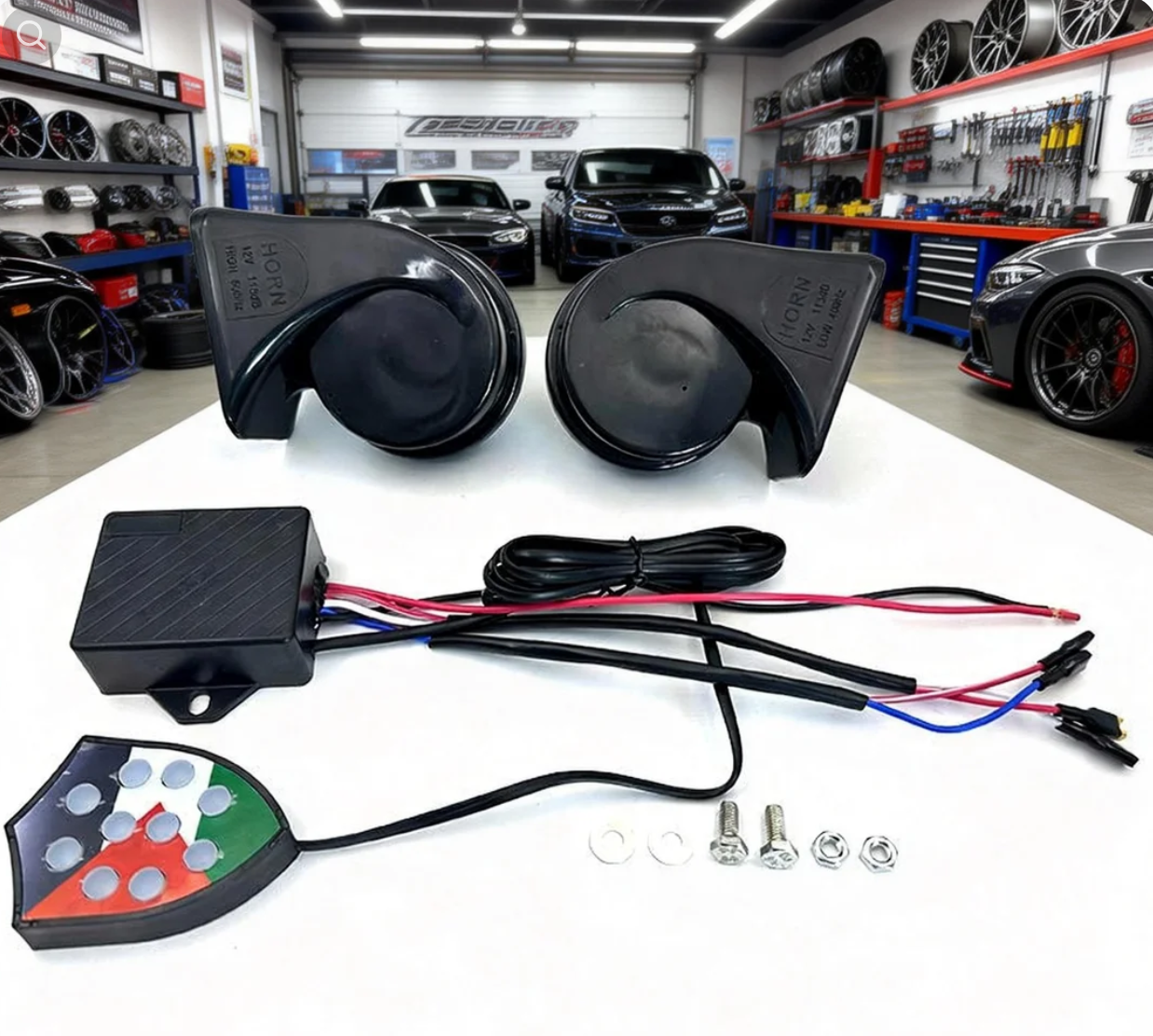 Laxrue“12V/24V Car/Truck Air Horn Controller Control Unit, lightweight, replacement part, vehicle accessory, 10 sound effects.