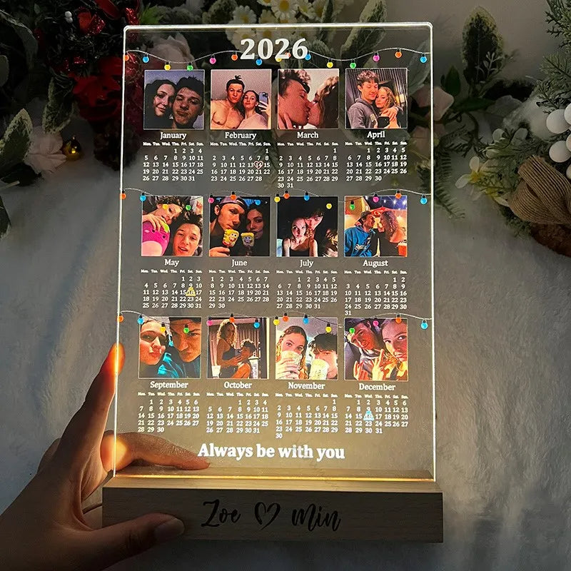 The day I found the missing piece of my life: Luminous photo frames, personalized couple photo frames, light boxes, perfect for couples, parents, friends, weddings, and Christmas.