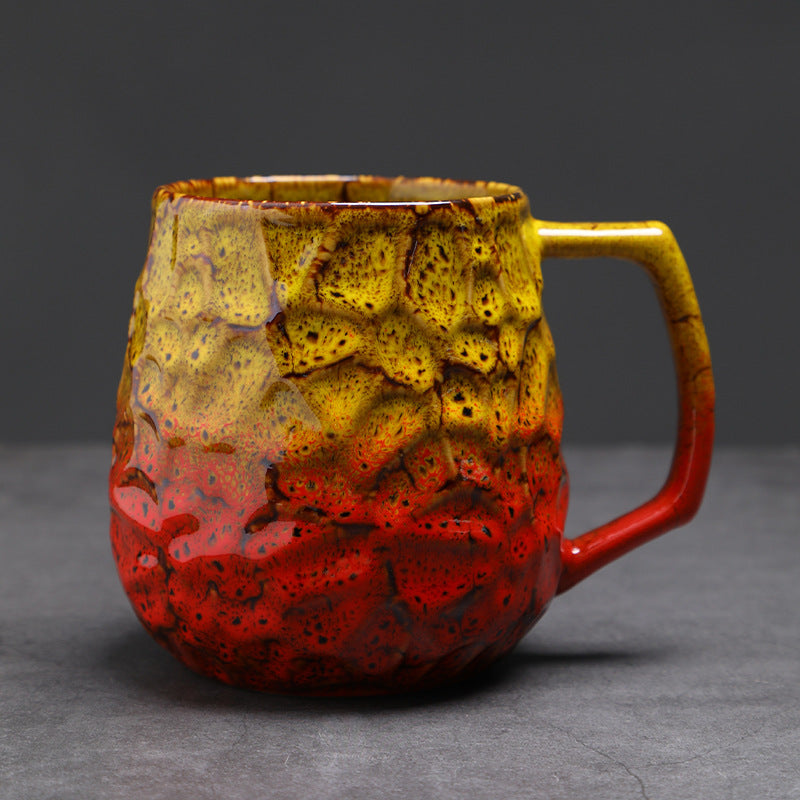 Laxrue“550ml Vintage Ceramic Kiln-Fired Coffee Mug