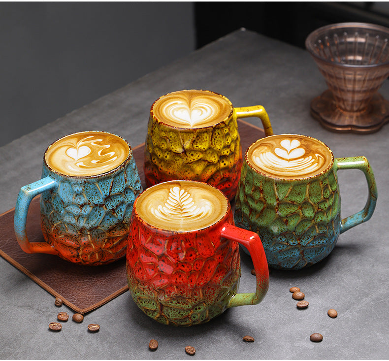 Laxrue“550ml Vintage Ceramic Kiln-Fired Coffee Mug