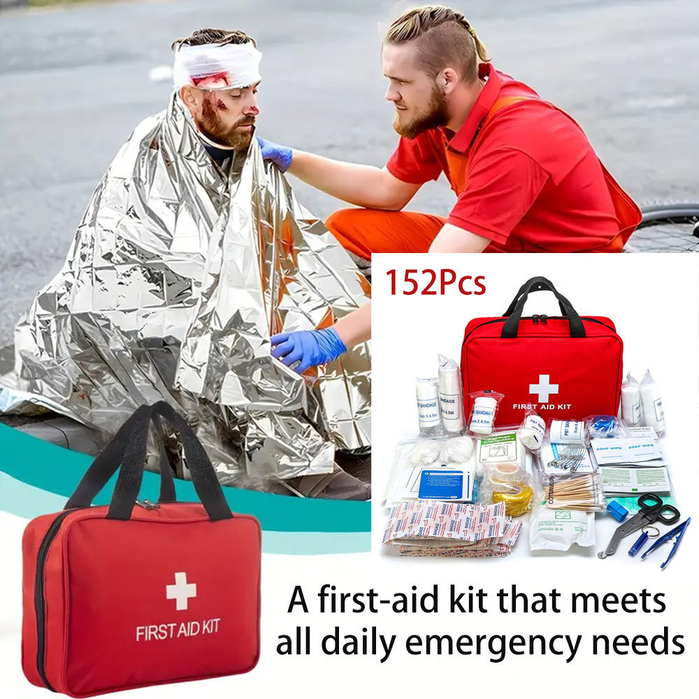 Thrive First Aid Kit (160Pieces) - Family Safe First Aid Bag Packed w/Hospital Grade Medical Supplies – Emergency kit