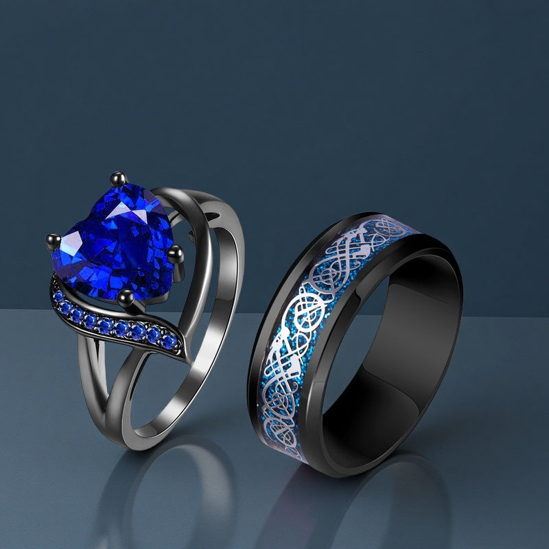 Laxrue“Dark romantic style is all like this — couple rings
