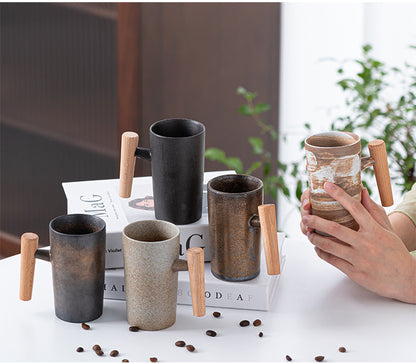 Laxrue“220ml Vintage Ceramic Kiln-Fired Coffee Mug