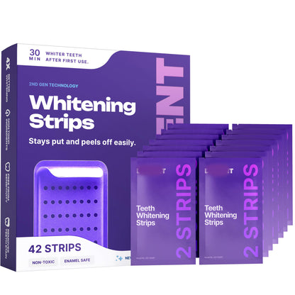 V34 Teeth Whitening Strips – Colour Correcting PAP+ Formula