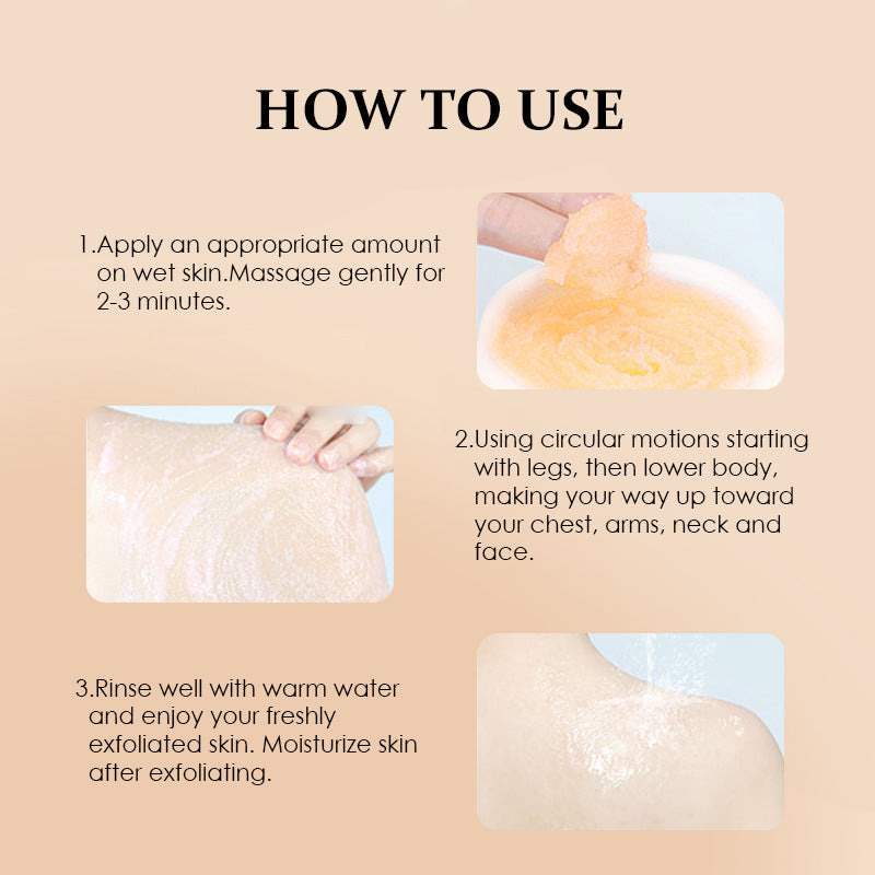 Laxrue“Turmeric exfoliating and oil-controlling lemon body scrub