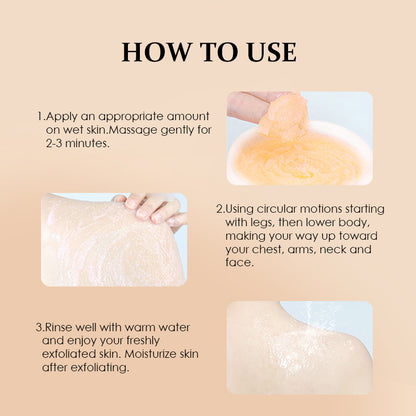 Laxrue“Turmeric exfoliating and oil-controlling lemon body scrub