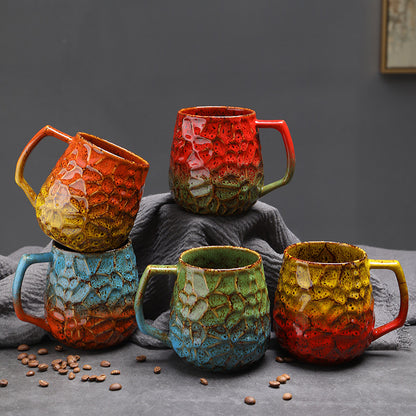 Laxrue“550ml Vintage Ceramic Kiln-Fired Coffee Mug