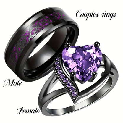 Laxrue“Dark romantic style is all like this — couple rings