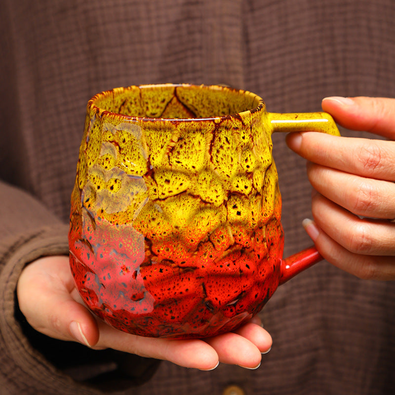 Laxrue“550ml Vintage Ceramic Kiln-Fired Coffee Mug
