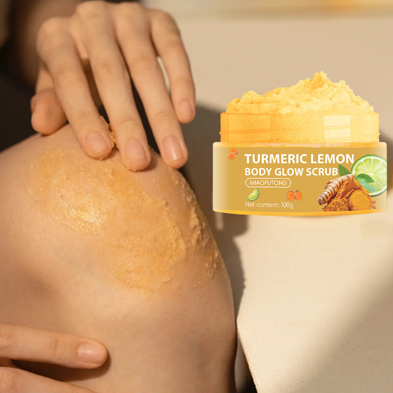 Laxrue“Turmeric exfoliating and oil-controlling lemon body scrub
