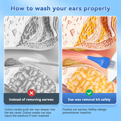 Home Ear Cleaning Tool — Manual Push-Button Design
