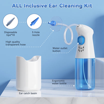 Home Ear Cleaning Tool — Manual Push-Button Design