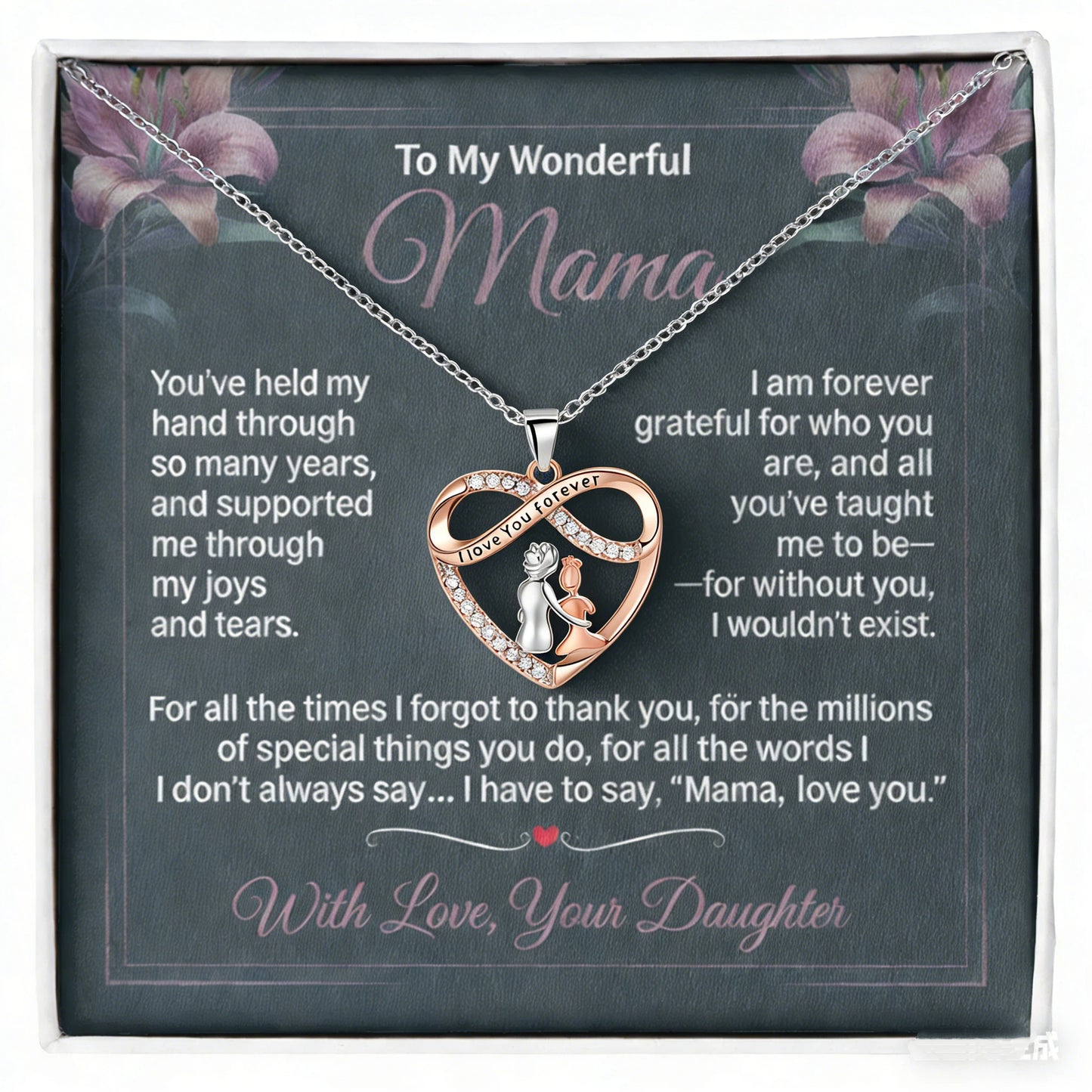 Love Without Limits Mother's Day Eternal Union Symbol Necklace