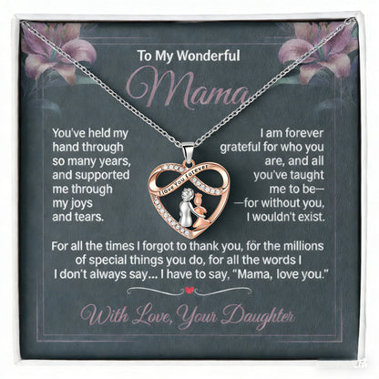Love Without Limits Mother's Day Eternal Union Symbol Necklace