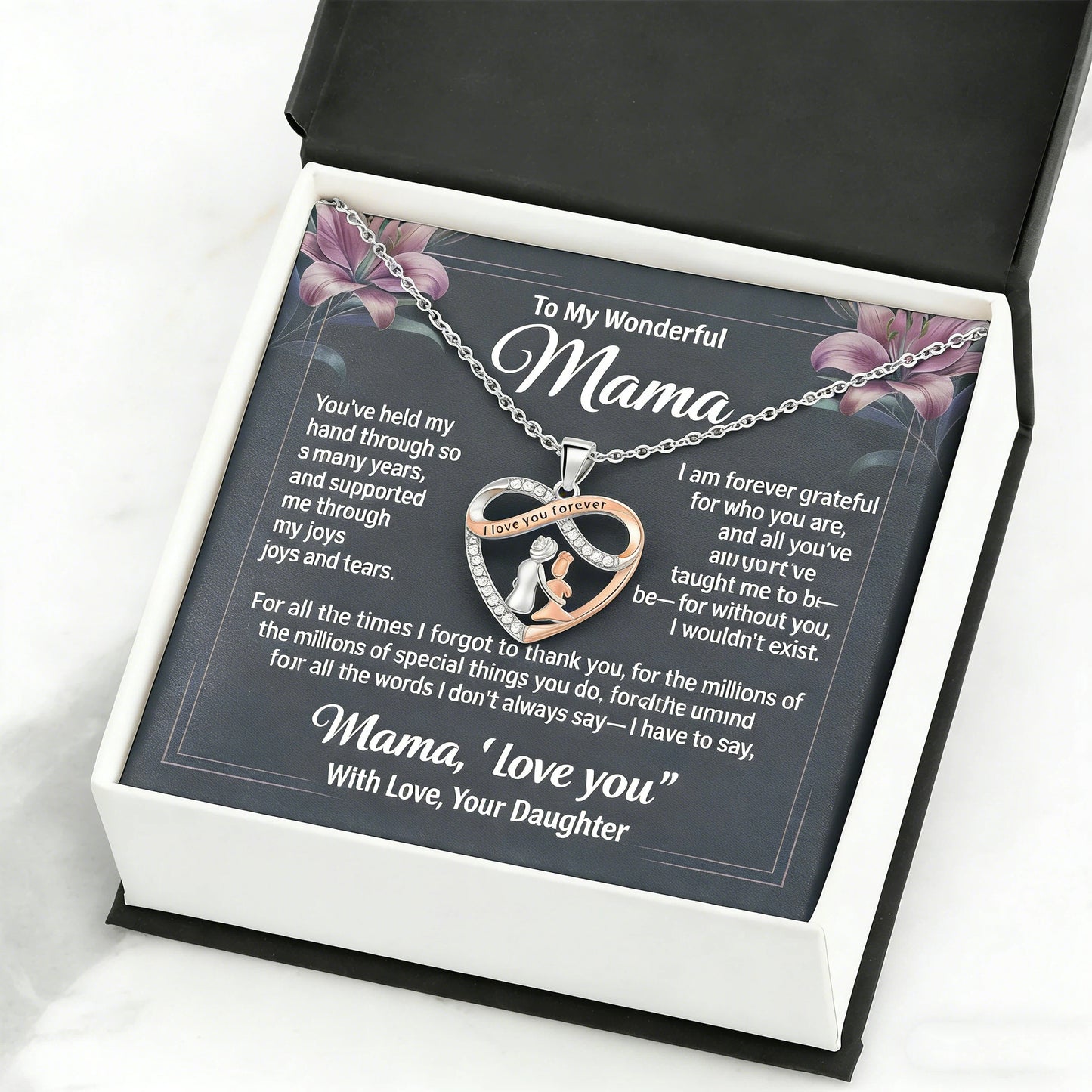 Love Without Limits Mother's Day Eternal Union Symbol Necklace