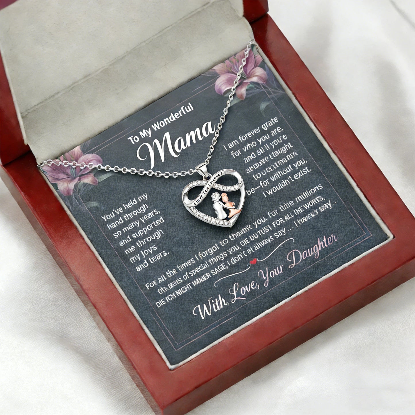 Love Without Limits Mother's Day Eternal Union Symbol Necklace