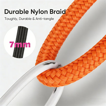 Laxrue“2-in-1 wristband/neckband fast charging cable