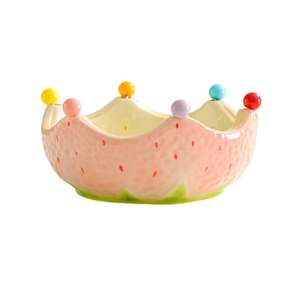 Laxrue“Creative ceramic watermelon-shaped plate