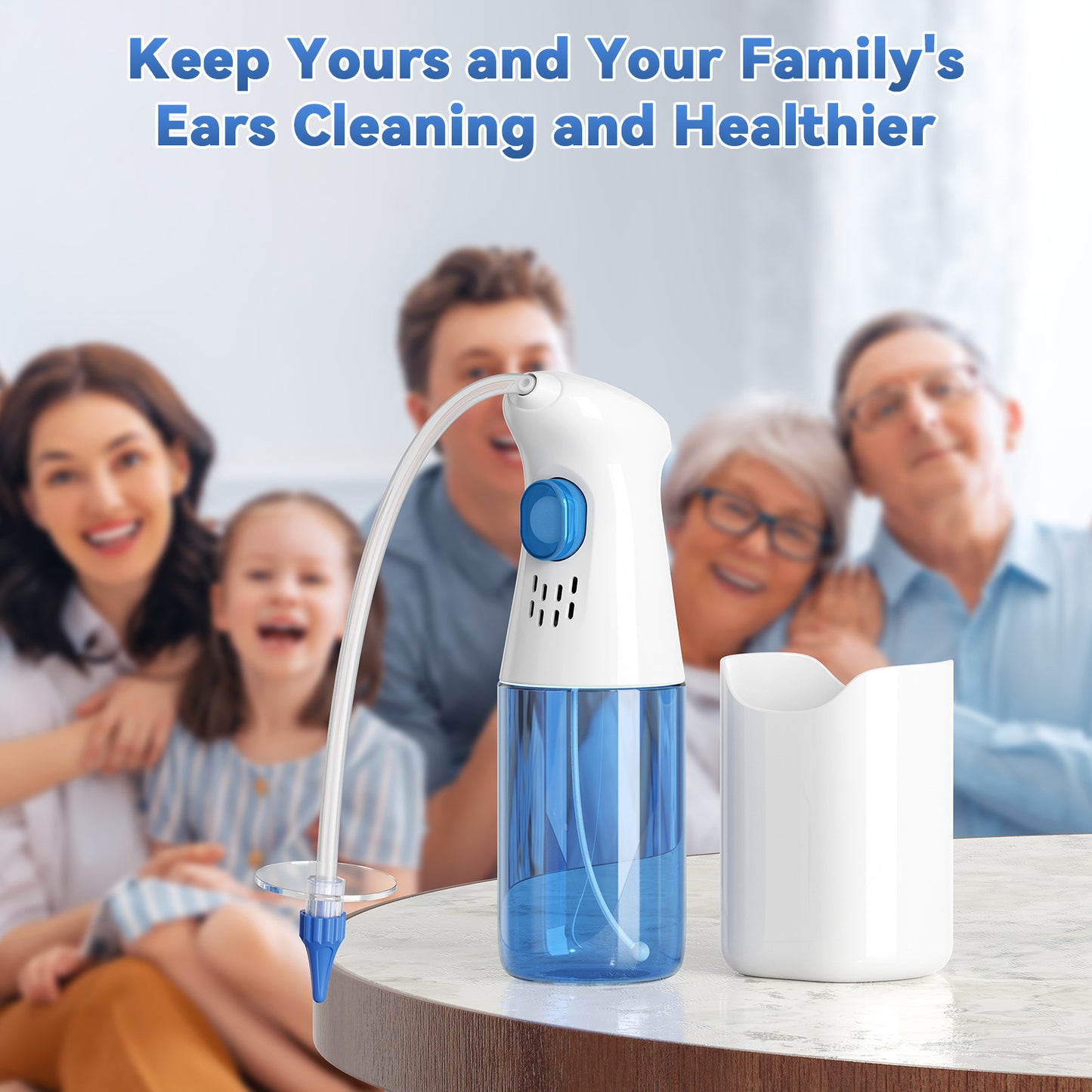 Home Ear Cleaning Tool — Manual Push-Button Design