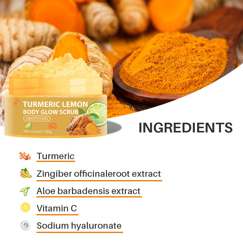 Laxrue“Turmeric exfoliating and oil-controlling lemon body scrub