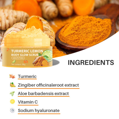 Laxrue“Turmeric exfoliating and oil-controlling lemon body scrub