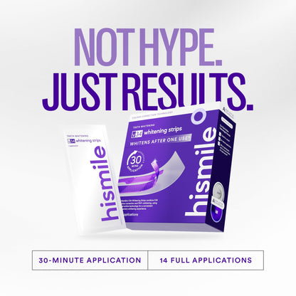 V34Purple Teeth Whitening Strips – Colour Correcting Stain Care