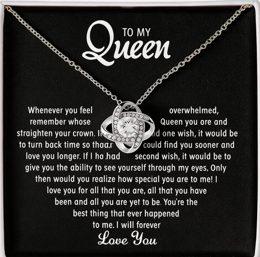 To my Queen – Love Heart Necklace（Eternal Necklace）