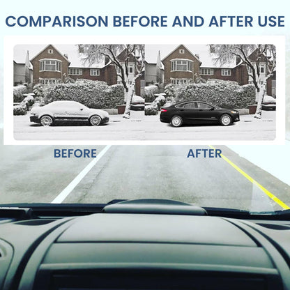Laxrue”Solar Powered Car Deicer, Electromagnetic Windshield Ice Melter for Winter Vehicle Maintenance