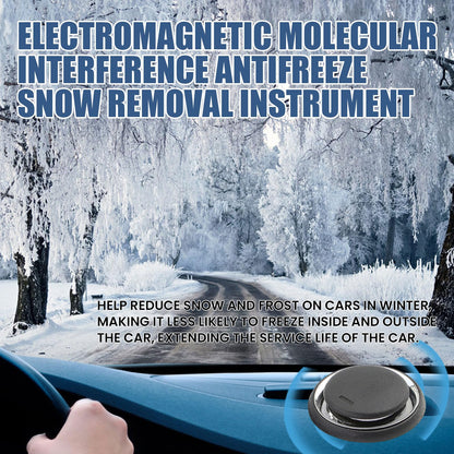 Laxrue”Solar Powered Car Deicer, Electromagnetic Windshield Ice Melter for Winter Vehicle Maintenance