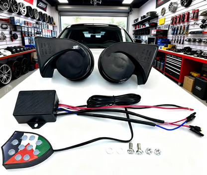 Laxrue“12V/24V Car/Truck Air Horn Controller Control Unit, lightweight, replacement part, vehicle accessory, 10 sound effects.