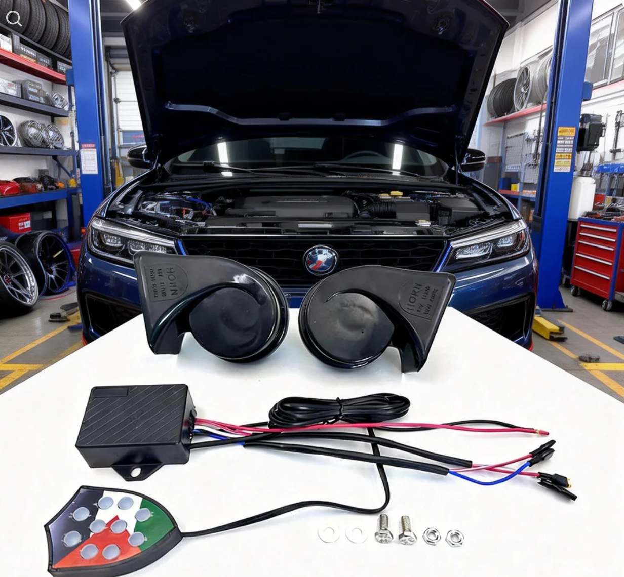 Laxrue“12V/24V Car/Truck Air Horn Controller Control Unit, lightweight, replacement part, vehicle accessory, 10 sound effects.