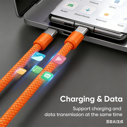 Laxrue“2-in-1 wristband/neckband fast charging cable