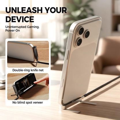 Laxro” An invisible stand and charging cable in one device.