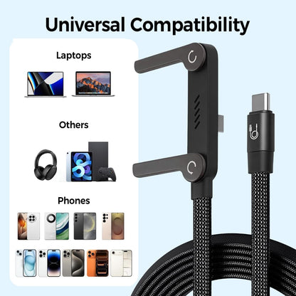 Laxro” An invisible stand and charging cable in one device.