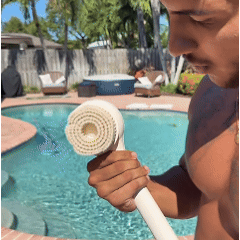 Body Scrubber Bath Brush, Electric Body Brush for Shower Back Scrubber