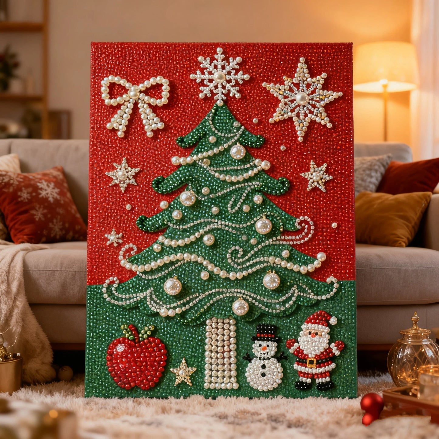 Laxrue "Pearl and Diamond Artworks - Merry Christmas"