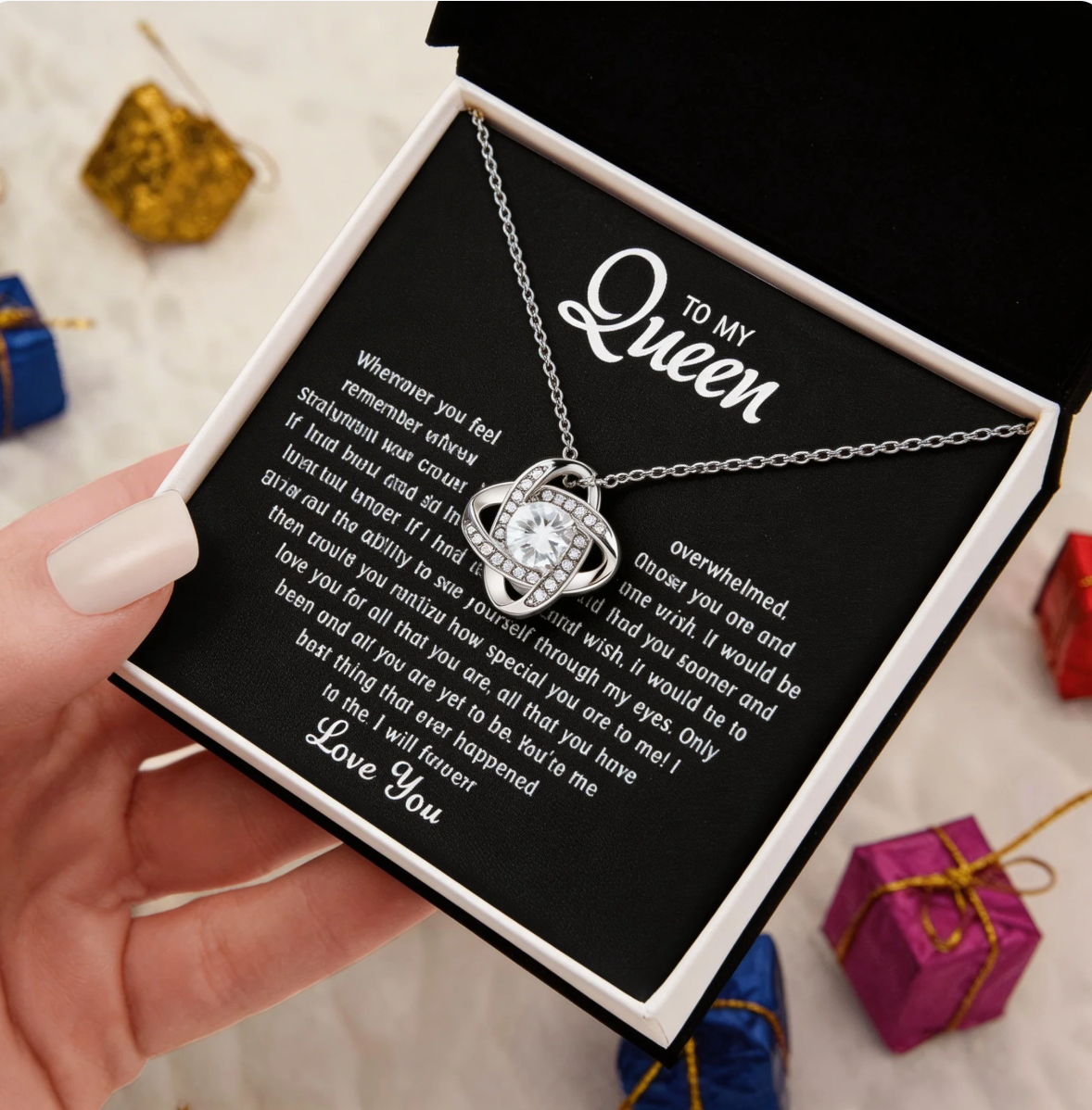 To my Queen – Love Heart Necklace（Eternal Necklace）