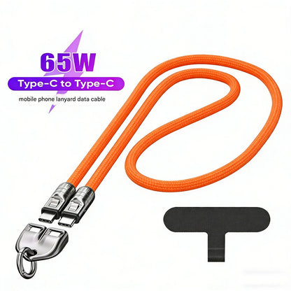 Laxrue“2-in-1 wristband/neckband fast charging cable