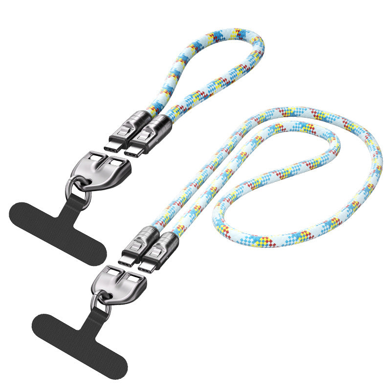 Laxrue“2-in-1 wristband/neckband fast charging cable