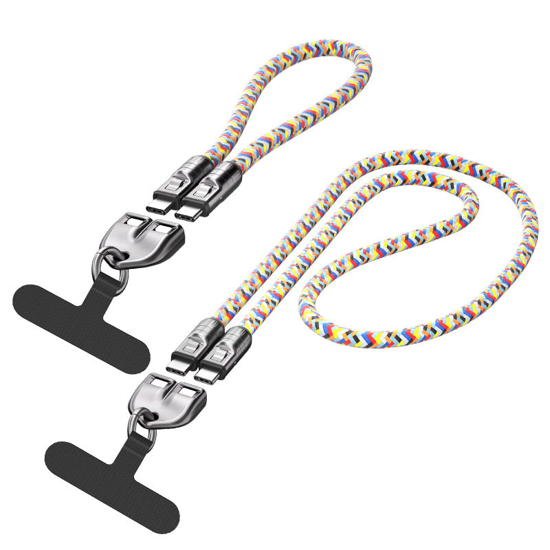 Laxrue“2-in-1 wristband/neckband fast charging cable
