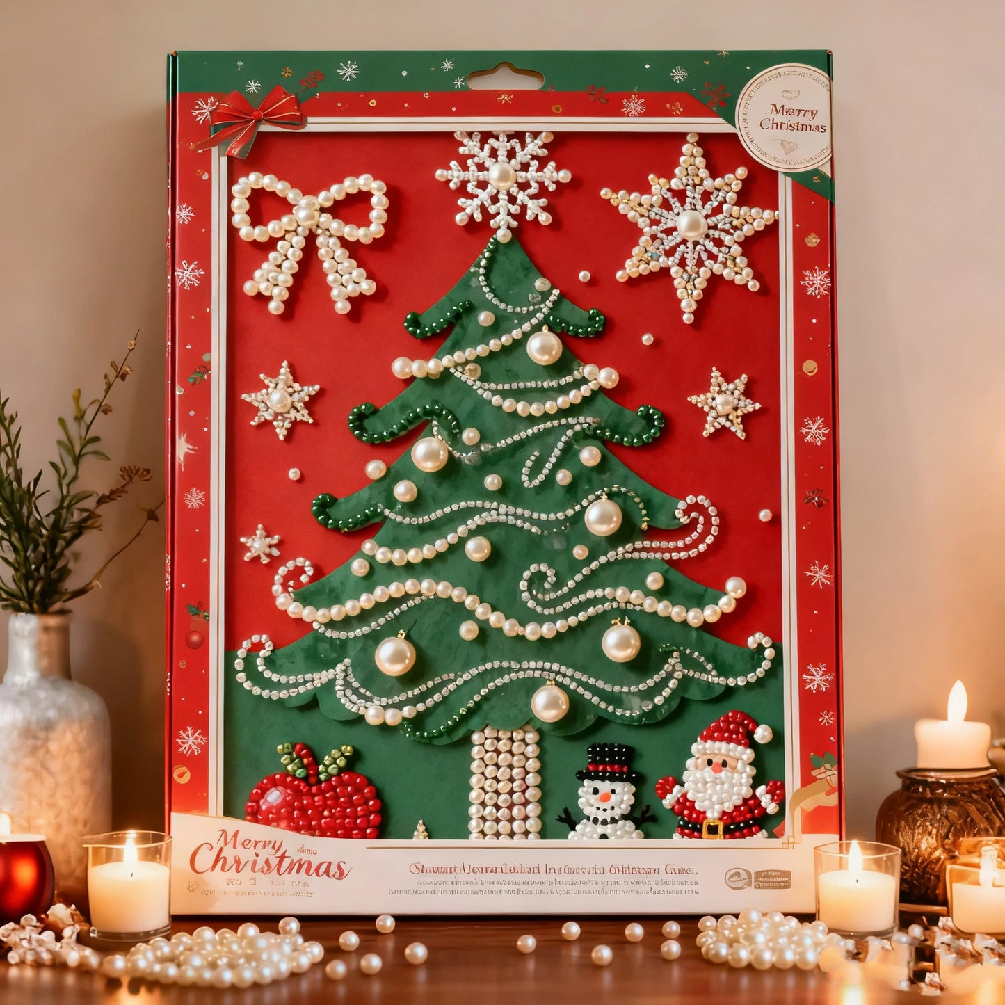 Laxrue "Pearl and Diamond Artworks - Merry Christmas"