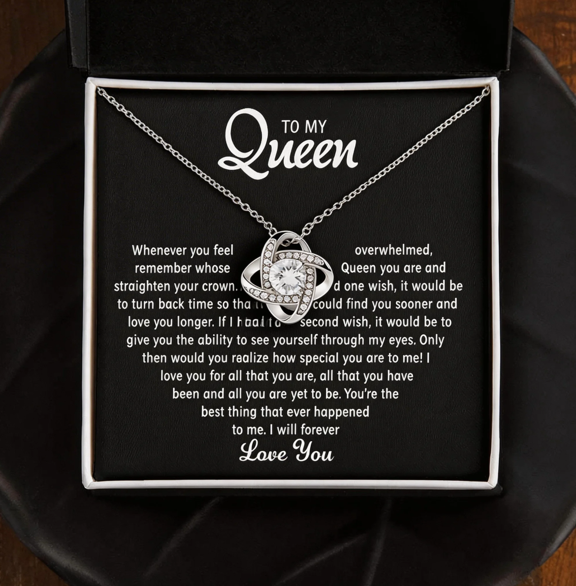 To my Queen – Love Heart Necklace（Eternal Necklace）