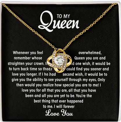 To my Queen – Love Heart Necklace（Eternal Necklace）