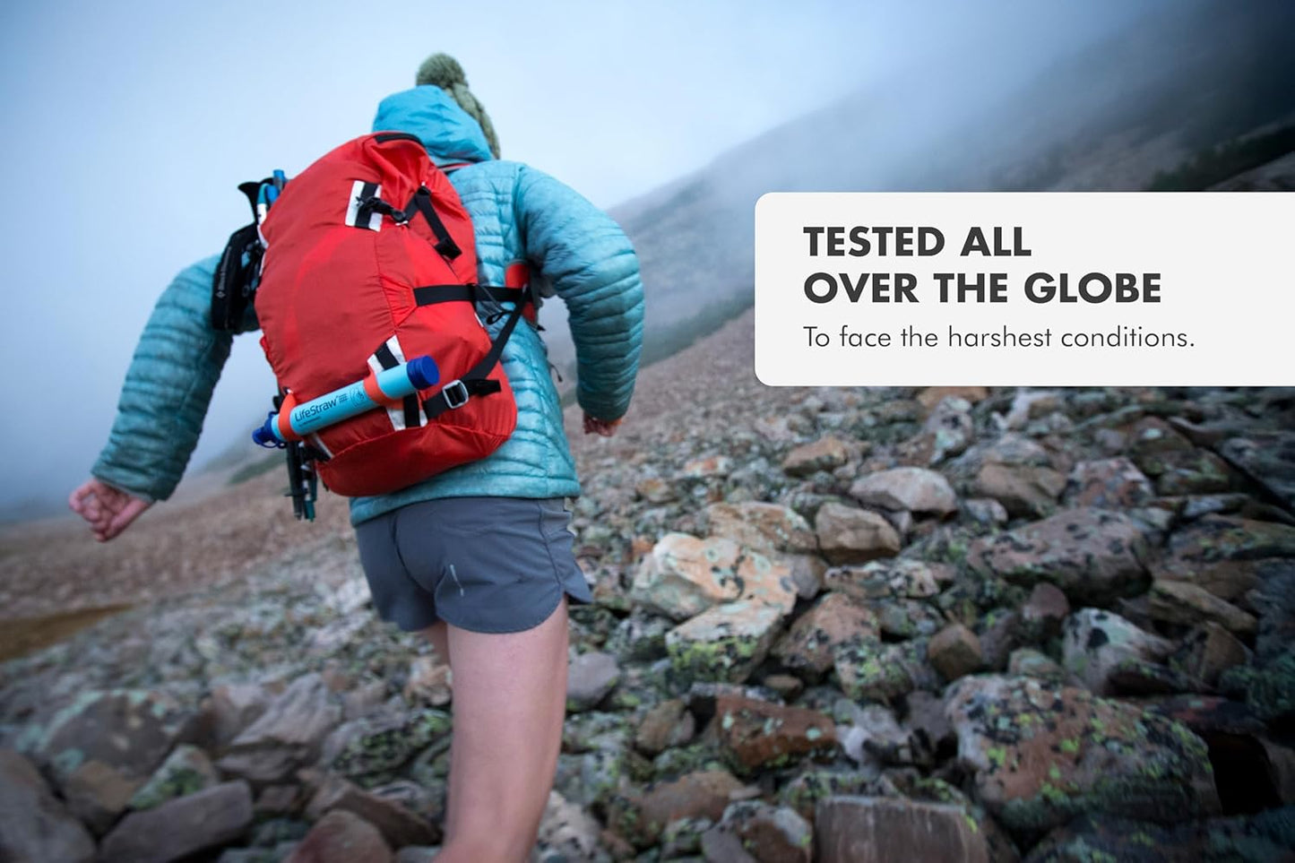 Personal Water Filter Straw for Hiking, Camping & Travel