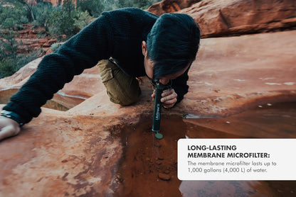 Personal Water Filter Straw for Hiking, Camping & Travel