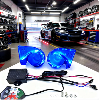 Laxrue“12V/24V Car/Truck Air Horn Controller Control Unit, lightweight, replacement part, vehicle accessory, 10 sound effects.