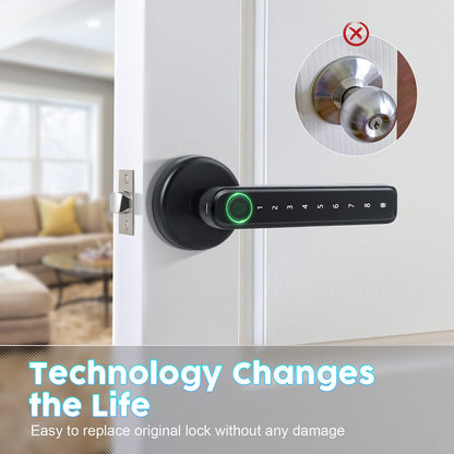 Laxrue“Fingerprint door lock, smart door lock with keypad, keyless entry door lock.
