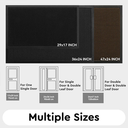 Laxrue“Front door mat, outdoor entrance mat, durable heavy-duty non-slip rubber mat, stain-resistant doormat.