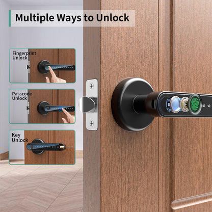 Laxrue“Fingerprint door lock, smart door lock with keypad, keyless entry door lock.